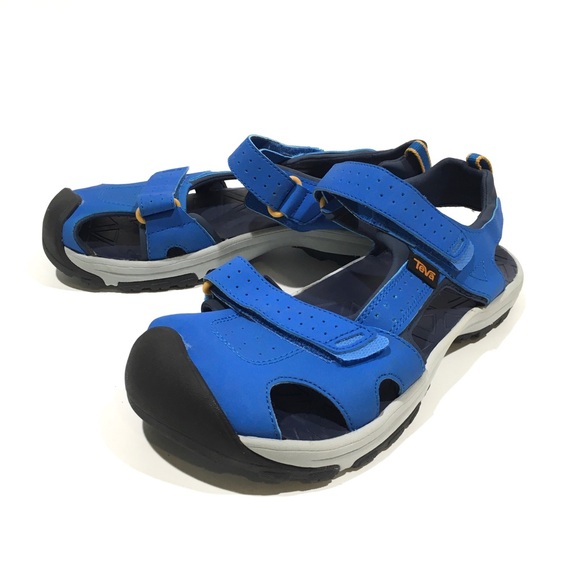 TEVA HURRICANE CLOSED TOE PRO SPORTS WATER SANDALS -DAZZLING BLUE -YOUTH US 5 - Picture 4 of 6